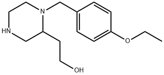 2-[1-(4-ethoxybenzyl)-2-piperazinyl]ethanol Struktur