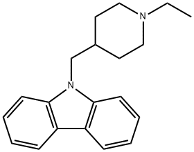 9-(1-Ethyl-4-piperidylmethyl)-9H-carbazole Struktur