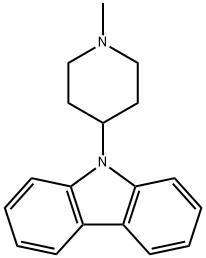 9-(1-Methyl-4-piperidyl)-9H-carbazole Struktur