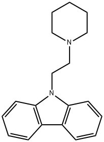 9-(2-Piperidinoethyl)-9H-carbazole Struktur