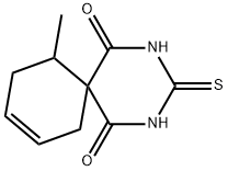 11-Methyl-3-thioxo-2,4-diazaspiro[5.5]undec-8-ene-1,5-dione Struktur