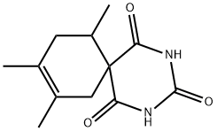 8,9,11-Trimethyl-2,4-diazaspiro[5.5]undec-8-ene-1,3,5-trione Struktur