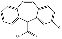 3-Chloro-5H-dibenzo[a,d]cycloheptene-5-carboxamide Struktur