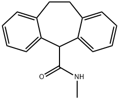 10,11-Dihydro-N-methyl-5H-dibenzo[a,d]cycloheptene-5-carboxamide Struktur