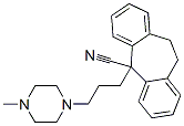 10,11-Dihydro-5-cyano-5-[3-(1-methyl-4-piperazinyl)propyl]-5H-dibenzo[a,d]cycloheptene Struktur