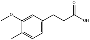 3-(3-METHOXY-4-METHYL-PHENYL)-PROPIONIC ACID Struktur