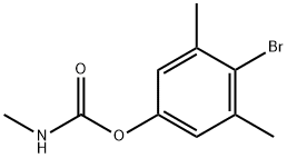 4-BROMO-3,5-DIMETHYLPHENYL-N-METHYLCARBAMATE (0.1 MG/ML IN ACETONITRILE) 化學(xué)構(gòu)造式