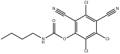 2,4-Dicyano-3,5,6-trichlorophenyl=butylcarbamate Struktur