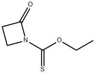 1-Azetidinecarbothioicacid,2-oxo-,O-ethylester(9CI) Struktur