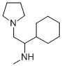 (1-CYCLOHEXYL-2-PYRROLIDIN-1-YL-ETHYL)-METHYL-AMINE
 Struktur