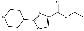 ETHYL 2-(4'-PIPERIDINO)-1,3-OXAZOLE-4-CARBOXYLATE Struktur