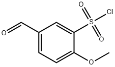 5-FORMYL-2-METHOXYBENZENESULFONYL CHLORIDE
 Struktur