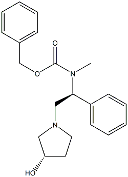 (2S,3'S)-[2-(3-HYDROXY-PYRROLIDIN-1-YL)-1-PHENYL-ETHYL]-METHYL-CARBAMIC ACID BENZYL ESTER
 Struktur