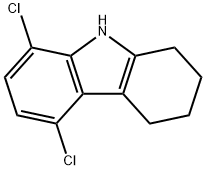 CARBAZOLE, 5,8-DICHLORO-1,2,3,4-TETRAHYDRO- Struktur