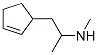 2-(2-Cyclopentenyl)-N,1-dimethylethanamine Struktur