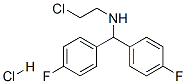 N-(2-chloroethyl)-4-fluoro-alpha-(4-fluorophenyl)benzylamine hydrochloride Struktur