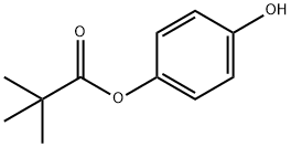 Propanoic acid, 2,2-dimethyl-, 4-hydroxyphenyl ester Struktur