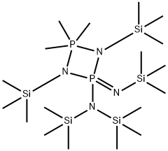 4-[Bis(trimethylsilyl)amino]-2,2,4,4-tetrahydro-2,2,2-trimethyl-1,3-bis(trimethylsilyl)-4-[(trimethylsilyl)imino]-1,3,2,4-diazadiphosphetidine Struktur