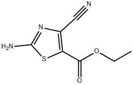 5-Thiazolecarboxylicacid,2-amino-4-cyano-,ethylester(9CI) Struktur