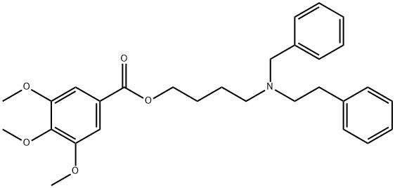 3,4,5-Trimethoxybenzoic acid 4-(benzylphenethylamino)butyl ester Struktur