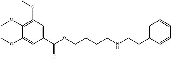 3,4,5-Trimethoxybenzoic acid 4-(phenethylamino)butyl ester Struktur