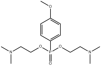 4-Methoxyphenylphosphonic acid bis[2-(dimethylamino)ethyl] ester Struktur