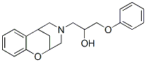 4-(2-Hydroxy-3-phenoxypropyl)-3,4,5,6-tetrahydro-2,6-methano-2H-1,4-benzoxazocine Struktur