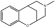 3,4,5,6-Tetrahydro-4-methyl-2,6-methano-2H-1,4-benzoxazocine Struktur