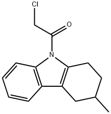 2-CHLORO-1-(3-METHYL-1,2,3,4-TETRAHYDRO-CARBAZOL-9-YL)-ETHANONE Struktur