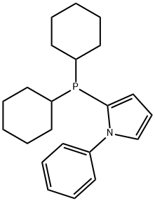 2-(Dicyclohexylphosphino)-1-phenyl-1H-pyrrole Struktur