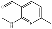 3-Pyridinecarboxaldehyde,  6-methyl-2-(methylamino)- Struktur