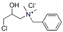 benzyl(3-chloro-2-hydroxypropyl)dimethylammonium chloride Struktur