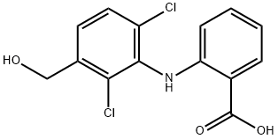 2-[[2,6-Dichloro-3-(hydroxymethyl)phenyl]amino]benzoic Acid Struktur