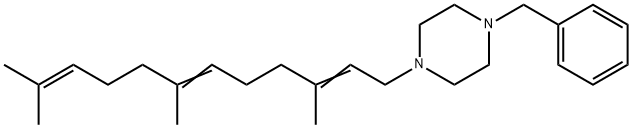 1-Benzyl-4-(3,7,11-trimethyl-2,6,10-dodecatrienyl)piperazine Struktur