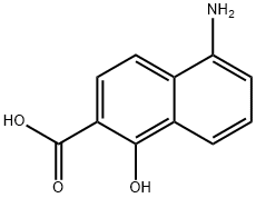 5-amino-1-hydroxy-2-naphthoic acid Struktur