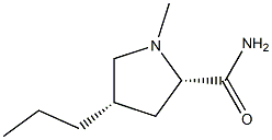 2-Pyrrolidinecarboxamide,1-methyl-4-propyl-,cis-L-(8CI) Struktur