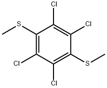 1,4-bis(methylthio)-2,3,5,6-tetrachlorobenzene Struktur