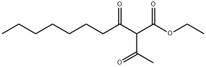 ethyl 2-acetyl-3-oxodecanoate Struktur