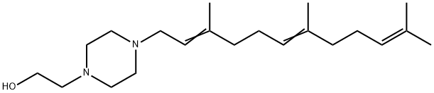 4-(3,7,11-Trimethyl-2,6,10-dodecatrienyl)-1-piperazineethanol Struktur