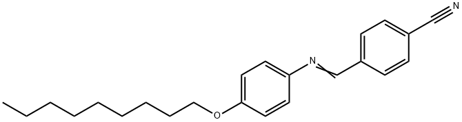 P-CYANOBENZYLIDENE P-NONYLOXYANILINE Struktur