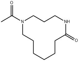 1-Acetyl-1,5-diazacyclododecan-6-one Struktur