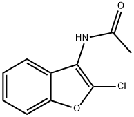 2-CHLORO-3-ACETAMIDOBENZOFURAN Struktur