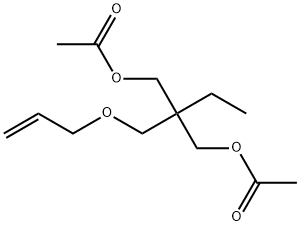 1,3-Propanediol, 2-ethyl-2-[(2-propenyloxy)methyl]-, diacetate Struktur