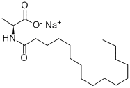 Sodium N-hexadecanoyl-L-alaninate Struktur