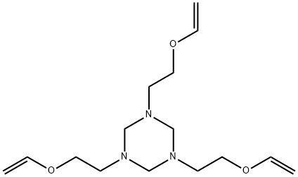 1,3,5-tris(2-ethenoxyethyl)-1,3,5-triazinane Struktur