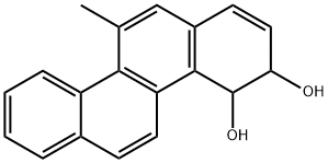 9,10-dihydro-9,10-dihydroxy-5-methylchrysene Struktur