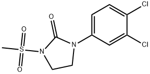 1-(3,4-Dichlorophenyl)-3-(methylsulfonyl)imidazolidin-2-one Struktur