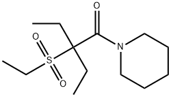 1-(Ethylsulfonyl)-1-ethylpropylpiperidino ketone Struktur