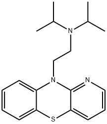 10-(2-Diisopropylaminoethyl)-10H-pyrido[3,2-b][1,4]benzothiazine Struktur