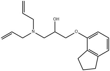 1-(Diallylamino)-3-(4-indanyloxy)-2-propanol Struktur